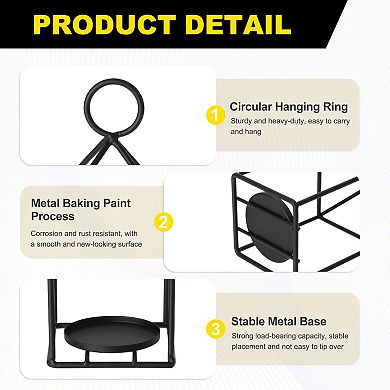 1Pc Lantern Candle Holder, Iron Candle Holder Candlestick 3.2 x 3.2 x 7.5 inch