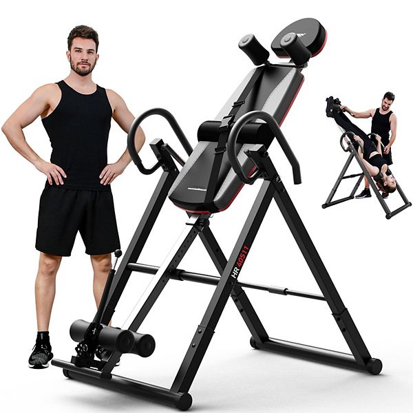 HARISON Inversion Table for Back Pain Relief, Heavy Duty Adjustable ...