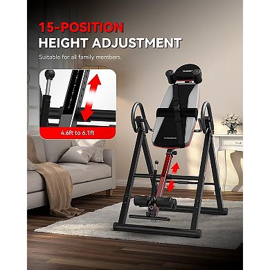 HARISON Inversion Table for Back Pain Relief, Heavy Duty Adjustable Back Inversion Table(HRK-40511)