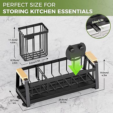 Sponge Holder Kitchen Sink Caddy Organizer