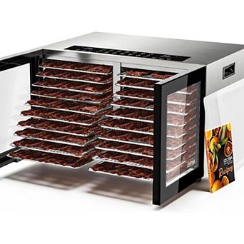 OSTBA Dual Zone Food Dehydrator, 20 Trays, 180℉, 48H Digital Timer for Jerky, Meat, Fruit, Herbs