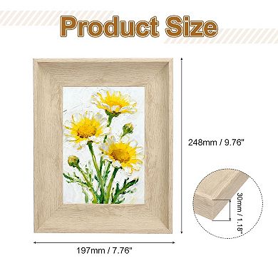 7.8x9.8 Inch Resin Rectangle Photo Frame, Tabletop Display for Decor 1Pc