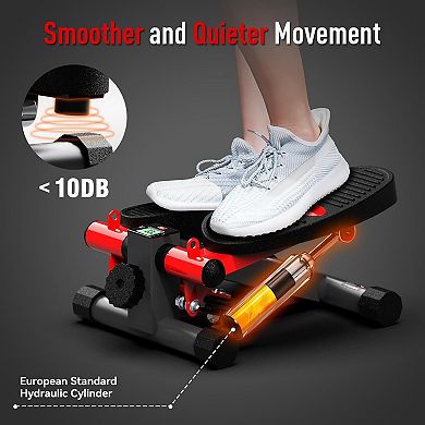HARISON HARISON Mini Steppers for Exercise, Portable Under Desk Stepper for Home (HRK-349 Black)