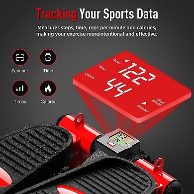 HARISON HARISON Mini Steppers for Exercise, Portable Under Desk Stepper for Home (HRK-349 Black)