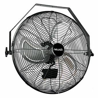Newair 18" High Velocity Wall Mounted Fan with Sealed Motor Housing and Ball Bearing Motor