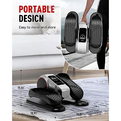 HARISON Mini Under Desk Elliptical Peddler with LCD Display, Compact Foot & Leg Exerciser (HRK-E305)