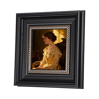 8.5x8.5" Resin Square Photo Frame, Tabletop Display & Wall Mount 1 pc Silver Black