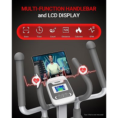 HARISON Smart Magnetic Elliptical Machine for Home,with 16-Level Resistance Control(HRK-E1190White)