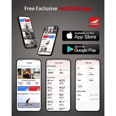 HARISON Smart Magnetic Elliptical Machine for Home,with 16-Level Resistance Control(HRK-E1190White)