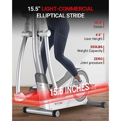 HARISON Smart Magnetic Elliptical Machine for Home,with 16-Level Resistance Control(HRK-E1190White)