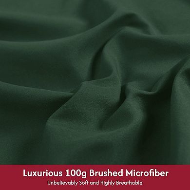 Queen Size Sheet Set - 6 Piece Hotel Luxury Wrinkle-Free Microfiber Sheet, 16" Deep Pockets