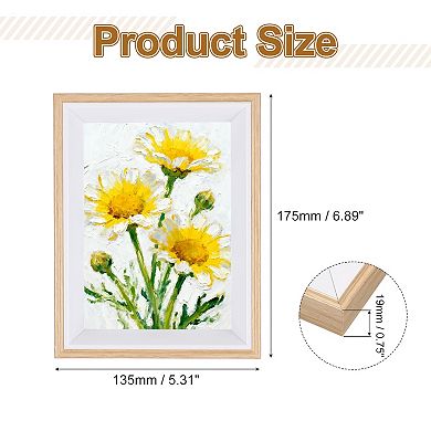 6x4.5 Inch Resin Rectangle Photo Frame, Tabletop Display for Decor 1Pc