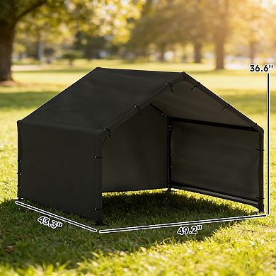 Dog Shade Shelter Outdoor, Dog House Outside with Canopy