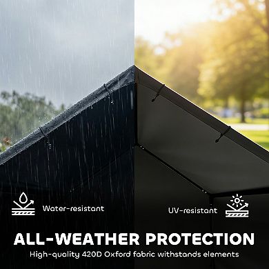 Dog Shade Shelter Outdoor, Dog House Outside with Canopy