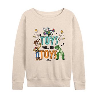 Women's Disney / Pixar's Toy Story Toys Will Be Toys French Terry Long Sleeve Tee
