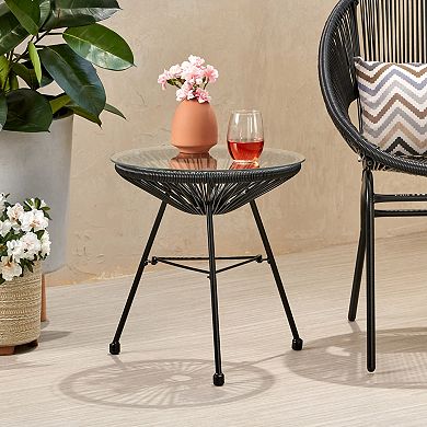 Rattan Side Table