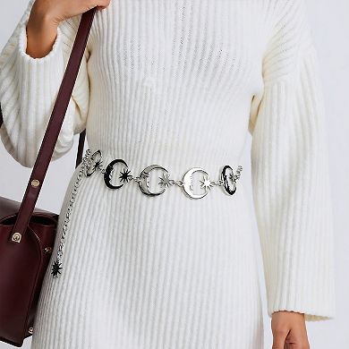 Moon Pendant Adjustable Waist Belt 1 Pc