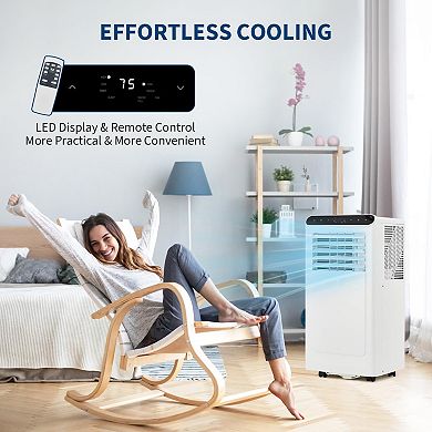 IDEALHOUSE 3-in-1 Portable Air Conditioner Cooling, Drying, and Fan Functions