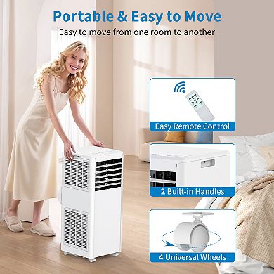 IDEALHOUSE 8000 BTU 3-in-1 ABS Portable Room Air Conditioner