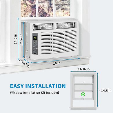 IDEALHOUSE 5000 BTU Mechanical ABS Window Air Conditioner