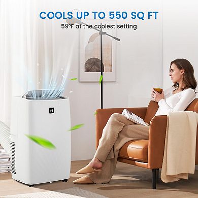 IDEALHOUSE 12000BTU 3-in-1 Quiet ABS Portable Air Conditioner
