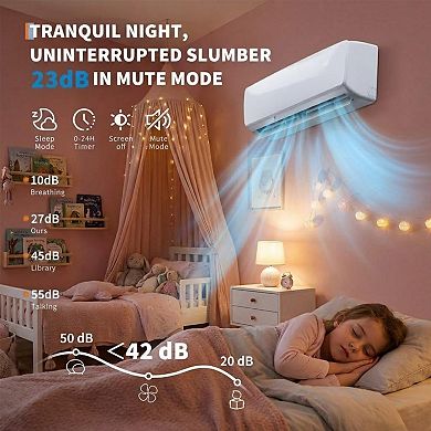 IDEALHOUSE 9000 BTU Inverter Mini Split AC Heat