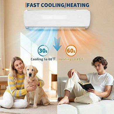 IDEALHOUSE 9000 BTU Inverter Mini Split AC Heat