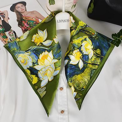 Women's Silk Handkerchiefs, Lightweight Digitally Printed Handkerchiefs