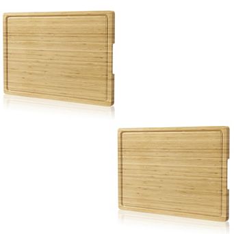 Two 20x15 Inch Bamboo Cutting Boards