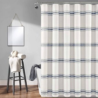 Farmhouse Stripe Shower Curtain