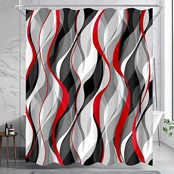 Modern Abstract Waterproof Shower Curtain