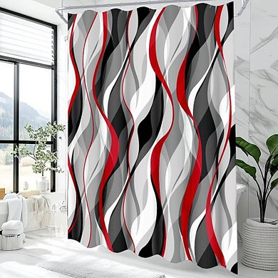 Modern Abstract Waterproof Shower Curtain