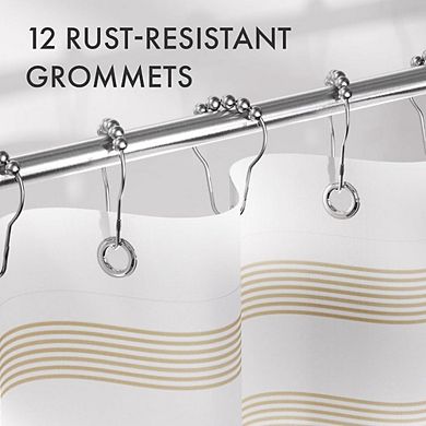 Stripe Washable Shower Curtain