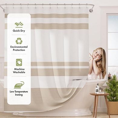 Stripe Washable Shower Curtain