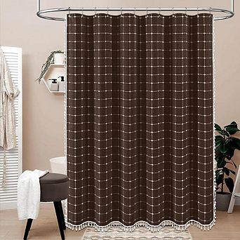 Bohemian Shower Curtain With Tassel