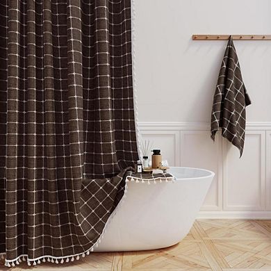 Bohemian Shower Curtain With Tassel