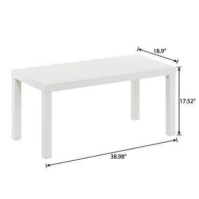 FurniFact Simple Coffee Table with Modern Design and Lightweight Construction