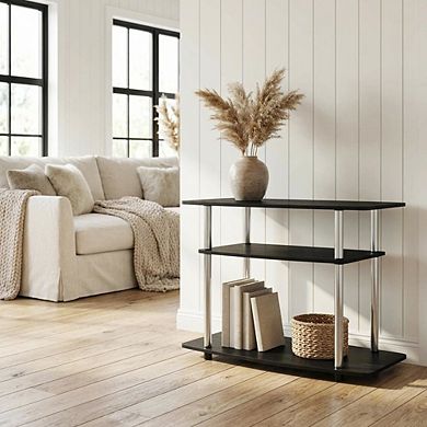 FurniFact Wooden TV stand 3-Tier