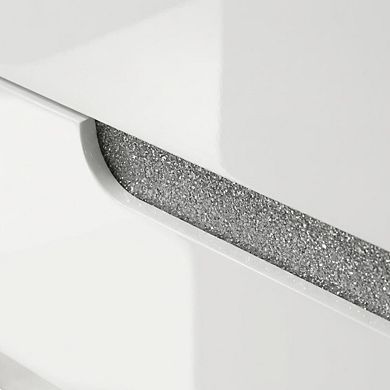 Nightstand with High-Gloss Finish and Smooth-Glide Drawers