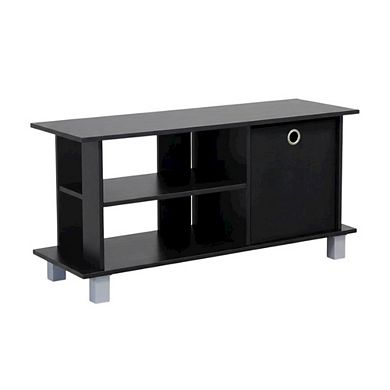 FurniFact Simplistic TV Stand with Bin Drawers for Storage
