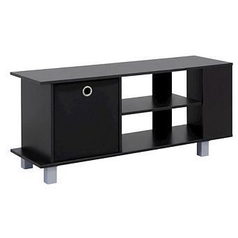 FurniFact Simplistic TV Stand with Bin Drawers for Storage