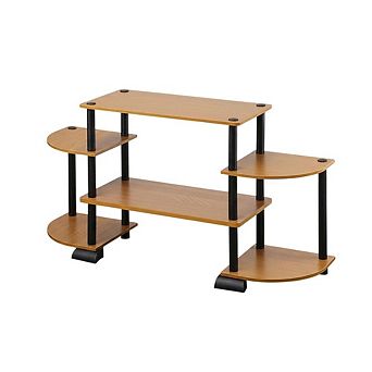 FurniFact TV entertainment center, composite wood, PVC tubes