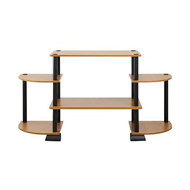 FurniFact TV entertainment center, composite wood, PVC tubes