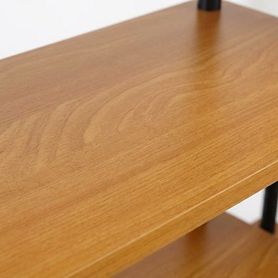 FurniFact TV entertainment center, composite wood, PVC tubes