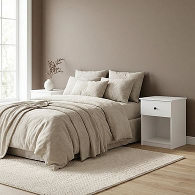 FurniFact Nightstands with Spacious Drawer Set of 2 for Bedroom Storage
