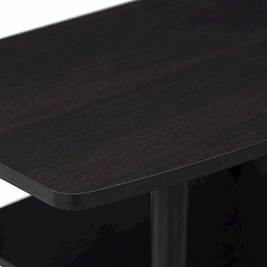 FurniFact TV stand with 3-tier open shelves and modern design