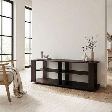 FurniFact TV Stand with Composite Wood Finish