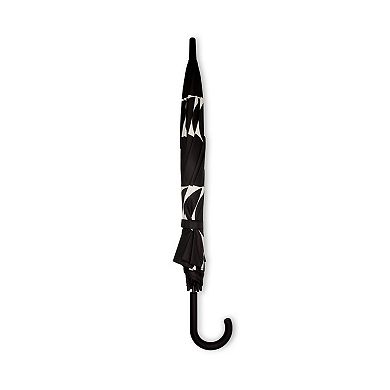 Adult Large Black Pattern Umbrella: Rain or Sun Protection with Joyful Dot Design