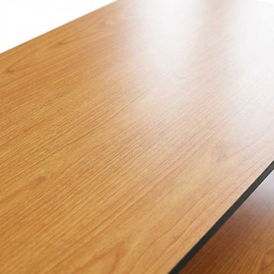 FurniFact TV Stand with Composite Wood and PVC Tubes