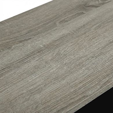 FurniFact Wide TV entertainment center, wood, PVC tubes